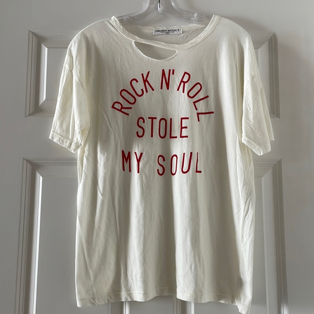 PROJECT SOCIAL T… GRAPHIC CUT OUT T SHIRT… NWOT